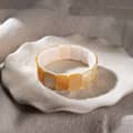 Rectangle Natural Shell Elastic Bracelet Multicolor Mother of Pearl Shell Bangle Daily Wear 4