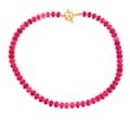 Bohemian Natural Stone Beaded Choker Necklace, Gold Toggle Clasp Summer Beach Vacation 5