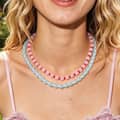 Bohemian Natural Stone Bead Necklace, Handmade Summer Beach Non-Fading PVD 2