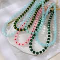 Bohemian Natural Stone Bead Necklace, Handmade Summer Beach Non-Fading PVD 3