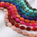 Non-Fading Acrylic Stainless Steel Beaded Necklace, Gold Spacers Bohemian Style 2