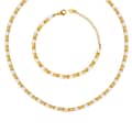 Retro Freshwater Pearl Splicing Bracelet Necklace Set Waterproof Stainless Steel Beads Party Gift 1