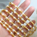 Retro Freshwater Pearl Splicing Bracelet Necklace Set Waterproof Stainless Steel Beads Party Gift 2