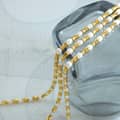 Retro Freshwater Pearl Splicing Bracelet Necklace Set Waterproof Stainless Steel Beads Party Gift 3
