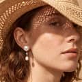 925 Sterling Silver Double Freshwater Pearl Dangle Drop Earrings with Zircon Accent Elegant 4