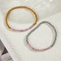 Freshwater Pearl Bracelet Handmade Beaded Gold Silver Stainless Steel Dainty Stackable 2