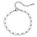 Freshwater Pearl Paperclip Chain Bracelet Stainless Steel Beaded Link Waterproof and Colorfast 4