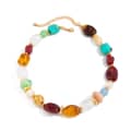 Handmade Multicolor Chunky Gemstone Beaded Necklace, Boho Resin Acrylic Stone Choker 5