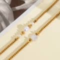 Real Pearl Bracelet Crystal Bead Rice Pearl Beaded Non-fading Handmade 2