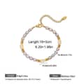 Natural Freshwater Pearl Bamboo Tube Bracelet Gold Beaded Stackable Rice Pearl Stretch 5
