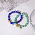 Vintage Style Natural Stone Handmade Beaded Bracelet Waterproof 316L Stainless Steel Party Gift 2