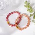 Vintage Style Natural Stone Handmade Beaded Bracelet Waterproof 316L Stainless Steel Party Gift 4
