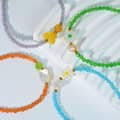 Handmade Beaded Bracelet Natural Shell Pearl Crystal Natural Stone Stainless Steel 5
