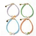 Handmade Beaded Bracelet Natural Shell Pearl Crystal Natural Stone Stainless Steel 6