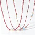 Natural Pearl Amethyst Necklace, Waterproof Stainless Steel Handmade Beaded 1