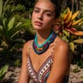 Colorful Natural Stone Beads Necklace, Handmade Fade-Resistant Rose Quartz Vacation 5