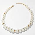 Creative Design Heart Natural Stone Beaded Necklace Bracelet Earrings Set Waterproof Stainless Steel 1