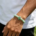 Natural Stone Crystal Agate Beaded Bracelet Hexagonal Column Handmade Fade Resistant 4