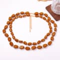 Vintage Irregular Geometric Oval Double Layer Beaded Necklace, Waterproof Resin Beads 3