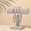 Natural Gemstone Bead Necklace, Waterproof Non-Fading Freshwater Pearl With Shell Bead 2