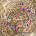 Natural Gemstone Bead Necklace, Waterproof Non-Fading Freshwater Pearl With Shell Bead 5