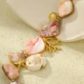 Ocean Beach Beaded Shell Necklace, Waterproof Conch Coral Pendant Natural Shell Handmade Vacation 3