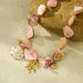 Ocean Beach Beaded Shell Necklace, Waterproof Conch Coral Pendant Natural Shell Handmade Vacation 5