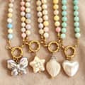 Handmade Beaded Necklace, Natural Gemstone 316 Stainless Steel Baroque Pendant 4