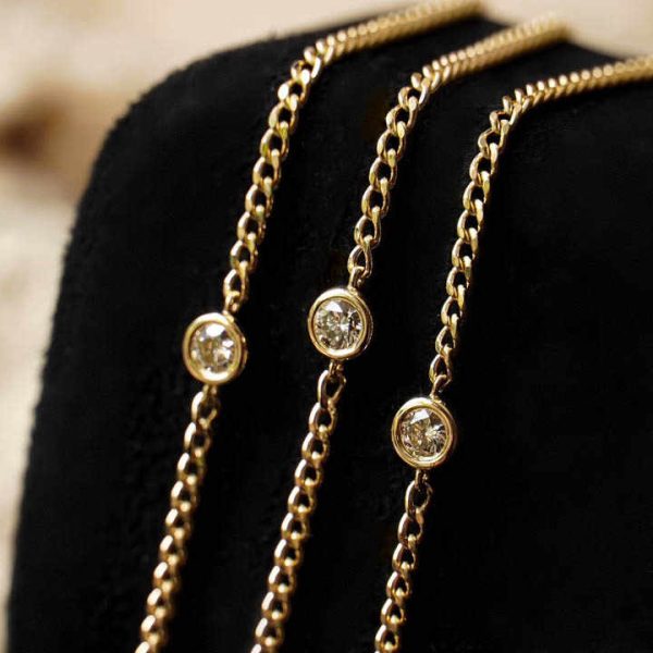 Dropshipping Luxury Fashion Real Pure 18K Gold Diamond Charms Jewelry Women Ladies Bridal Engagement Wedding Anklet