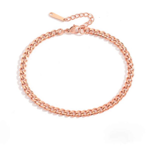New Anklet Stainless Steel Gold Plated Anklet