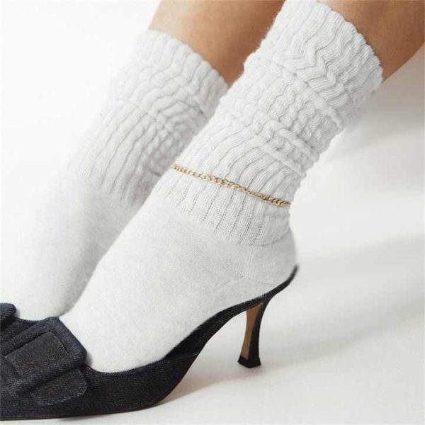 New Anklet Stainless Steel Gold Plated Anklet