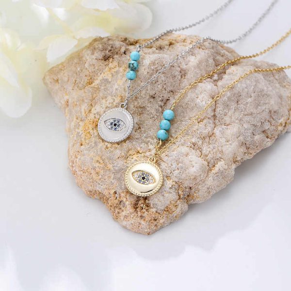 Fashion Fine Jewelry Summer Beach Ankle Bracelet Sandals Jewelry Silver 925 Anklet Devil's Eyes Turquoise Foot Chain