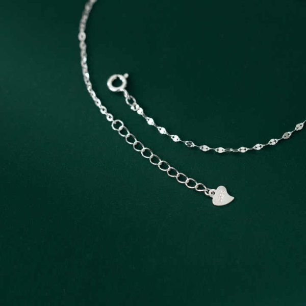 Cubic Zirconia Leaf Shape Rose Gold Plated 925 Sterling Silver Anklets Bracelets Summer Foot Fine Jewelry for Women