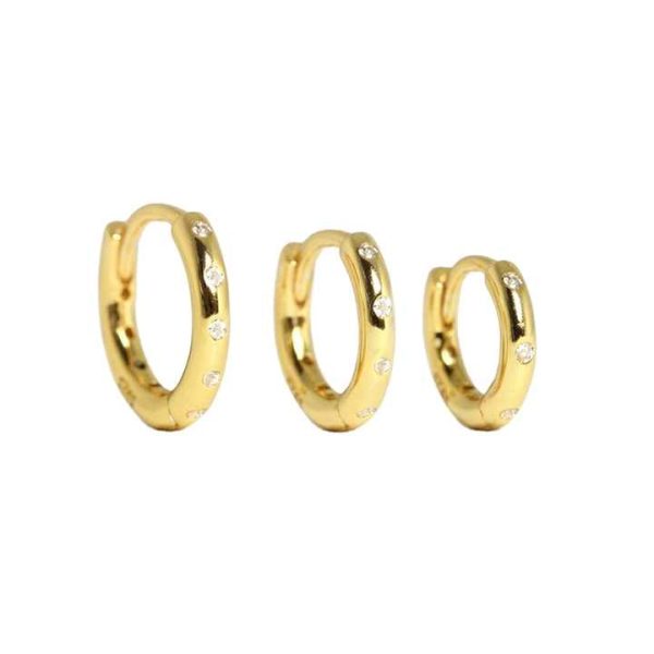 Crystal Pave 925 Sterling Silver Hoop Earring Fashion Jewelry Wholesale