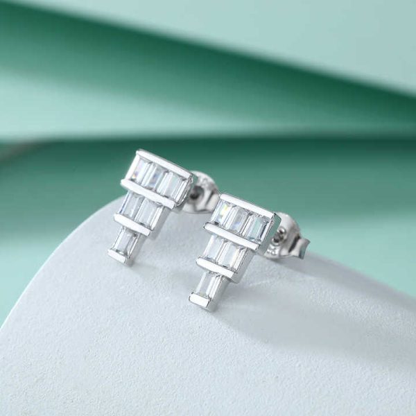 925 Sliver Cubic Zirconia Crystal Chandelier Earrings for Women Wedding Jewelry Fashion Jewelry Sterling Silver Earrings