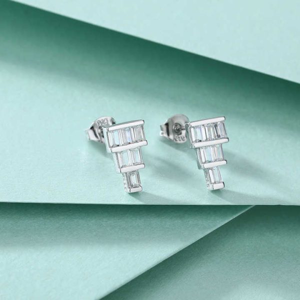 925 Sliver Cubic Zirconia Crystal Chandelier Earrings for Women Wedding Jewelry Fashion Jewelry Sterling Silver Earrings