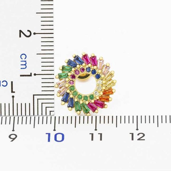 New Fashion Flower Shape Rhinestones Stud Earrings Women Shine Luxury Inlay Crystal Fine Wedding Party Jewelry Charm Gift