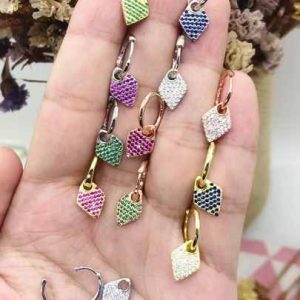 Trendy 925 Sterling Silver Evil Eye Stud Earrings with Zircon - Elegant Rhodium Plated Women's Jewelry