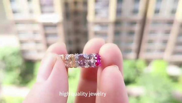 925 Sterling Silver Baguette Cubic Zirconia Stud Earrings, Delicate Bezel Wrapped Colored Earring Set for Women Men
