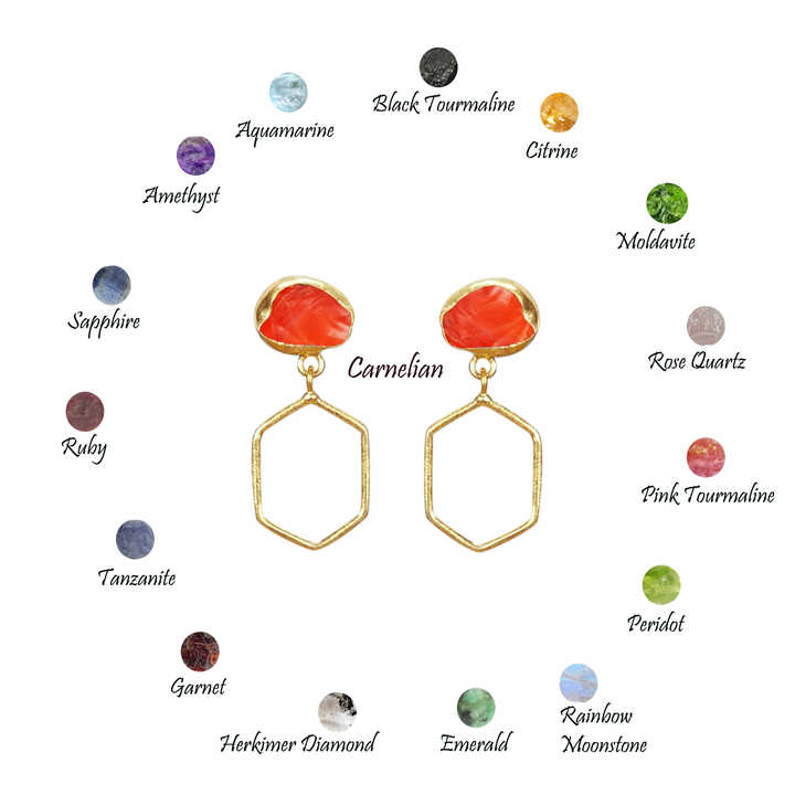 Handmade Designer Dangle Earrings Natural Raw Emerald Crystal With 925 Sterling Silver Protection Unique Gemstone Jewelry