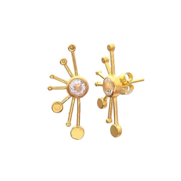 Crystal Wedding Stud Simple Earrings