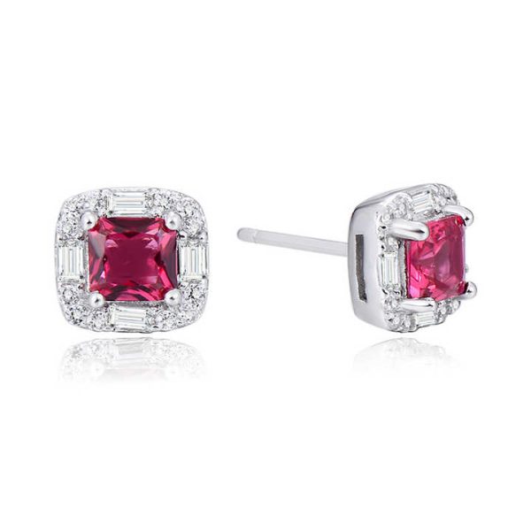 925 Sterling Silver Custom Earrings With Logo Mexican Jewelry Crystal Classic Earring