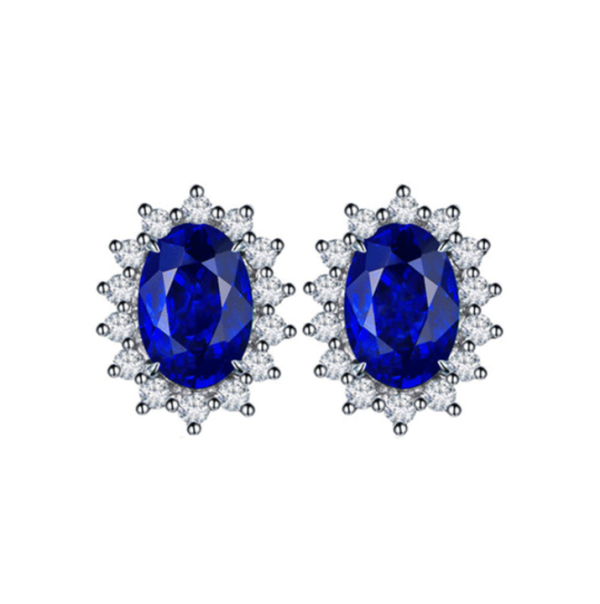 NEW Fashion Oval Stick Earrings Princess Crystal Earrings Jewelry for Women
