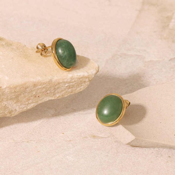 New Fashion Girl Strawberry Crystal Earrings Jewellery Green Tungsten Single Stone Stud Earring