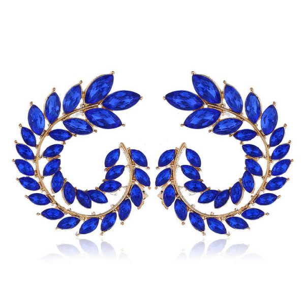 Earings 2025,New Fashion Jewelry Colorful Statement Crystal Earrings for Women