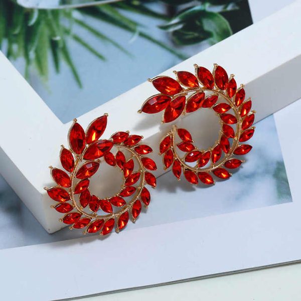Earings 2025,New Fashion Jewelry Colorful Statement Crystal Earrings for Women
