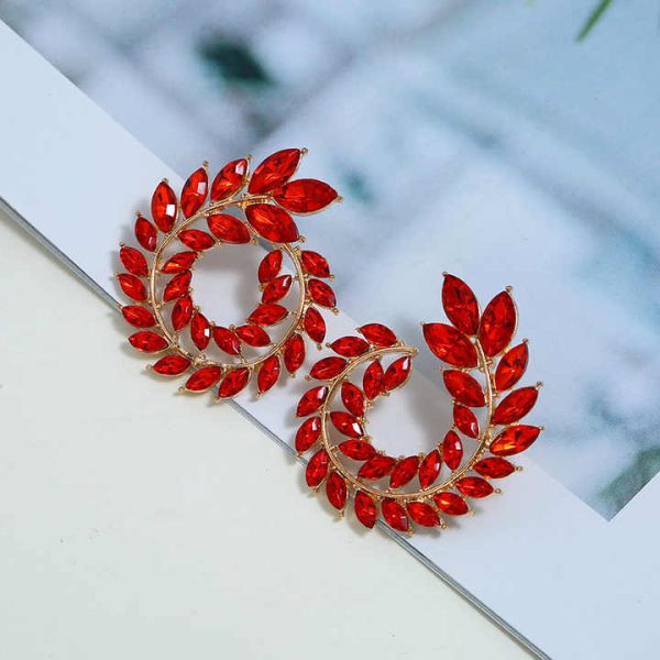 Earings 2025,New Fashion Jewelry Colorful Statement Crystal Earrings for Women