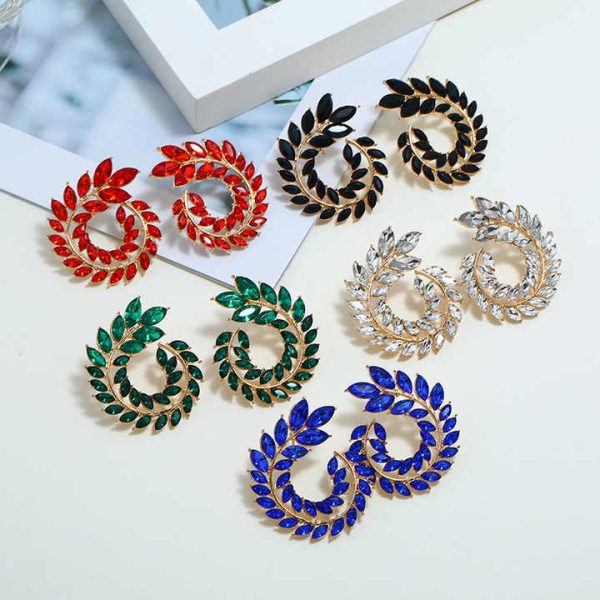 Earings 2025,New Fashion Jewelry Colorful Statement Crystal Earrings for Women