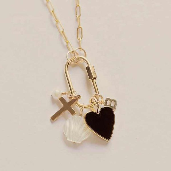 High Quality Wholesale 925 Sterling Silver 14K/18K Gold Plated Vermeil Diy Charm Fashion Jewelry Link Lock Necklace for Women