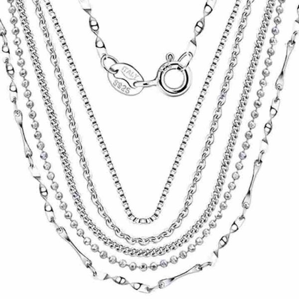 Low Price Cadena De Plata Italian Craft 925 Sterling Silver Chains Jewelry Making Thin Necklace Silver Cable Chain for Women